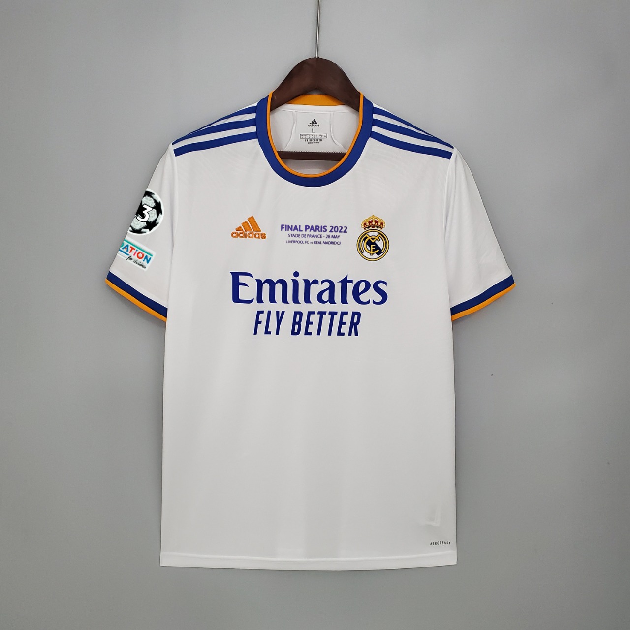 AAA Quality Real Madrid 21/22 Home UCL Final Soccer Jersey